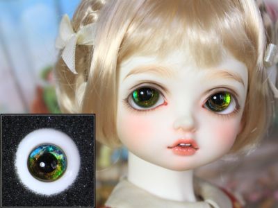 taobao agent [YH] BJD boutique glass eyeball eye/k05 green wild 12mm14mm16mm18mm small iris