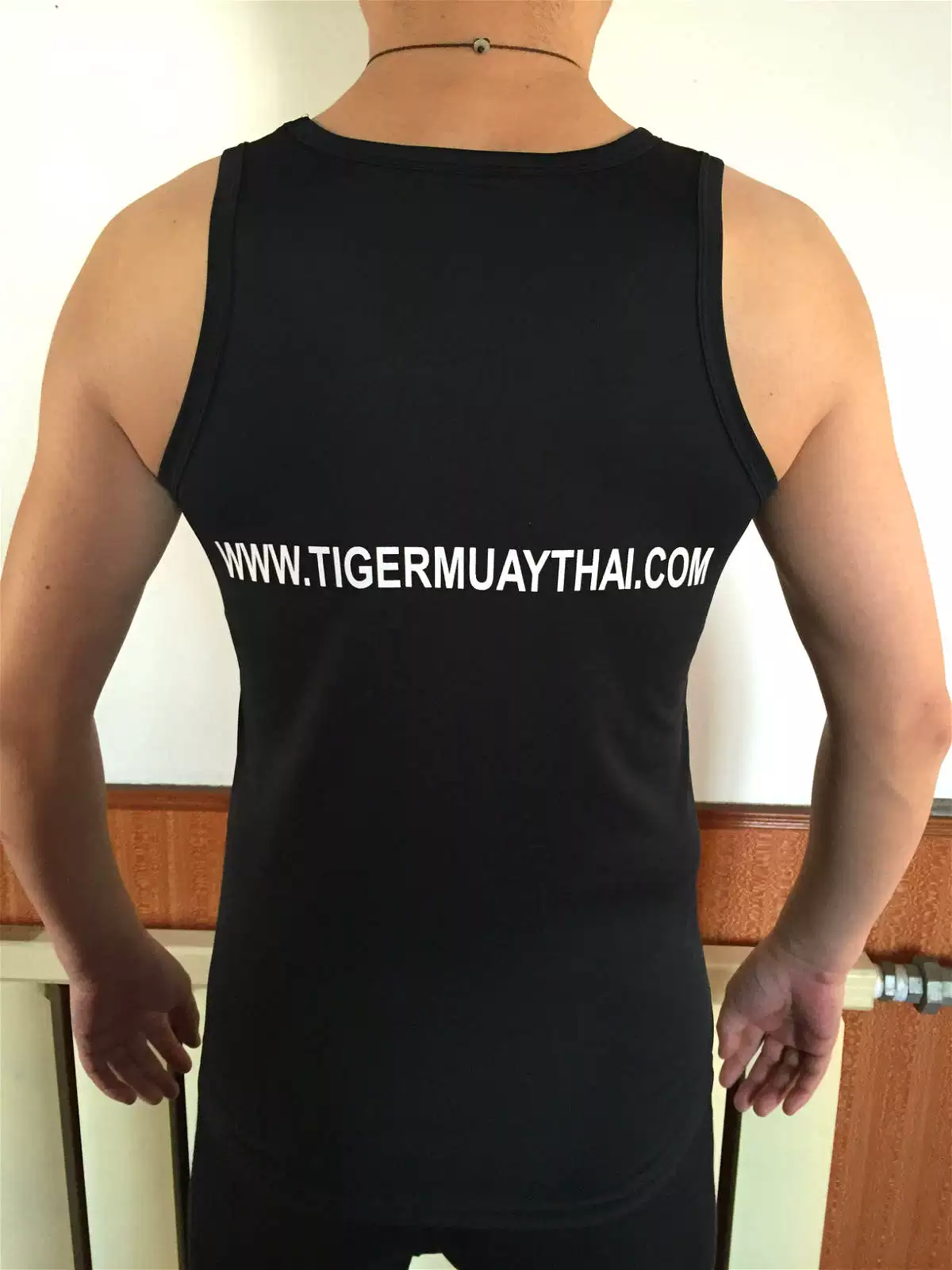 [Тигр Тайский бокс Пхукет колено TIGER MUAY THAI быстро сохнущий черно-белый 2 цвета/майка [MMA.UFC]]
