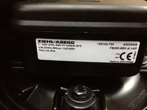 Оригинальный Ziehl-Abegg Schole Baille FB063-6EK.4I.V4P Осевая машина для формирования.