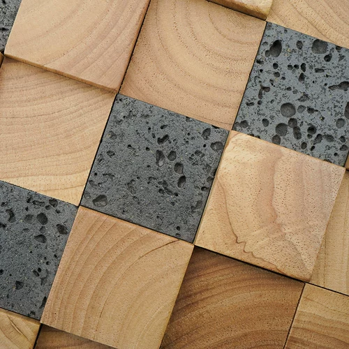 Настоящий троянский малайзийский телевизор Фон Стена Деревянная Каберна из вулканической скали