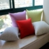 Nhà đơn giản hiện đại đồng bằng sofa đệm gối với lõi lanh màu rắn vải gối trở lại giường văn phòng