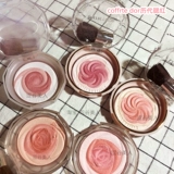 Kanebo, японские кофейные румяна с розой в составе, новая версия, в цветочек