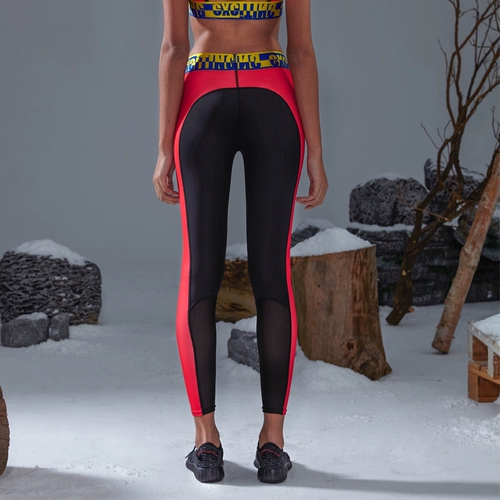 Эластичный комбинезон, спортивные быстросохнущие штаны для спортзала, леггинсы, в обтяжку, для бега