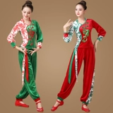 Демисезонный бархатный танцующий комплект для пожилых людей, фонарь, штаны, новая коллекция, для среднего возраста