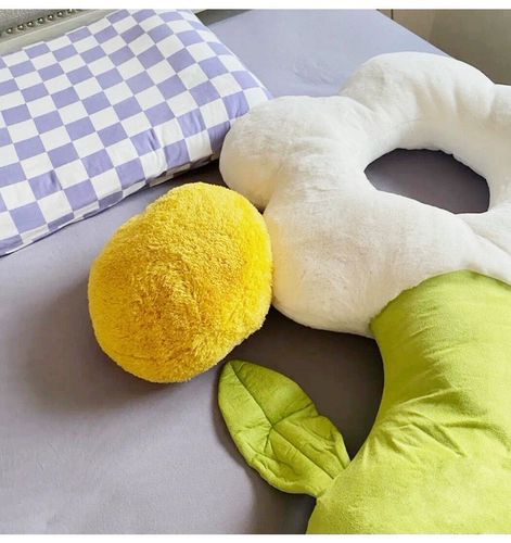 Милая большая подушка для сна, в цветочек