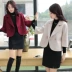 Áo len nhỏ nữ ngắn rắn màu 2018 mùa thu mới của Hàn Quốc thời trang mỏng giảm béo Nizi nhỏ phù hợp với áo bomber nữ Áo khoác ngắn