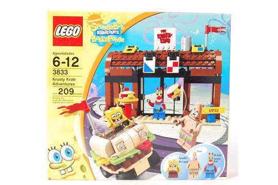 New unopened LEGO 3833 SpongeBob SquarePants LEGO Crab King Restaurant Adventures Out of Print Collection