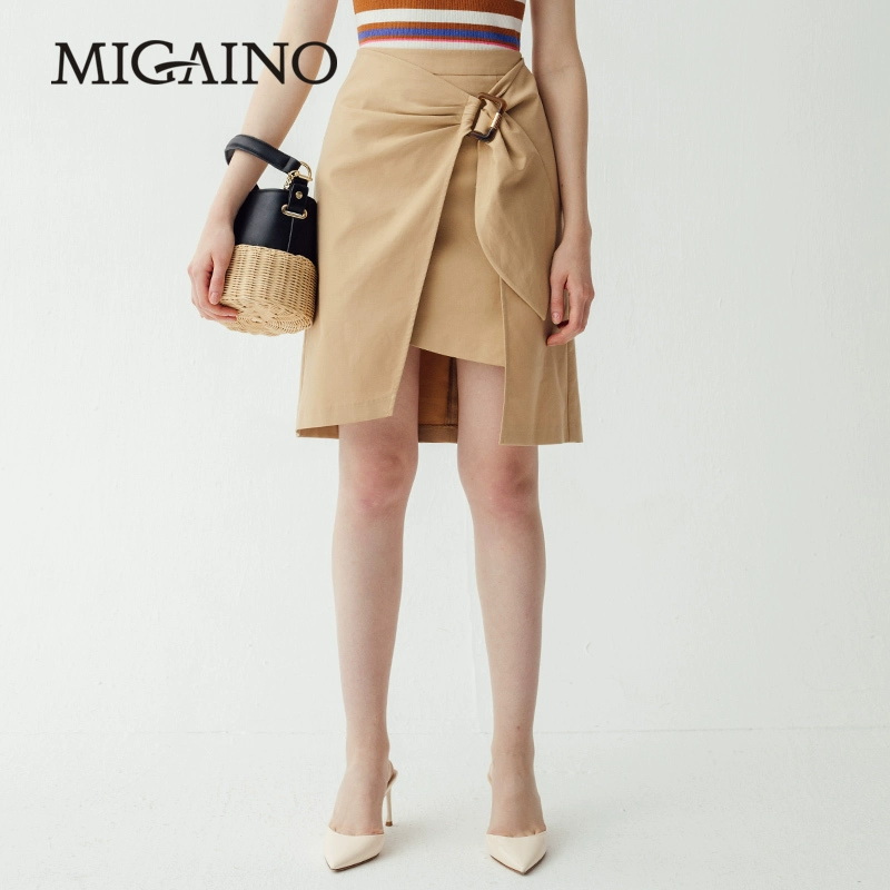 MJ22EA098 Manyanu 2019 mới thời trang mùa hè túi đeo hông váy không thường xuyên váy ngắn nữ váy - Váy