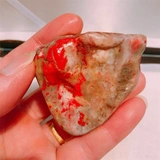 Четыре знаменитых каменных камня Changhua Chickenstone Blood Stones играют ингредиенты с красочными кровью 85 грамм коллекций гравировки печати