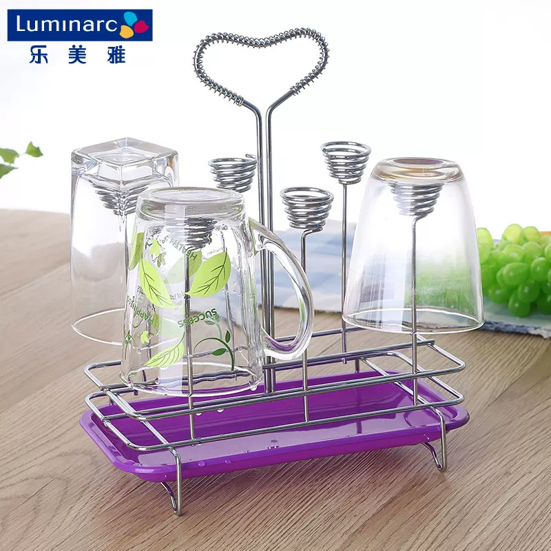 Fashionable glass holder, glass drying rack, storage system with glass