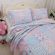 Điều hòa không khí quilting bông màu xanh tươi bông cao cấp được bao phủ bởi ba bộ bốn bộ