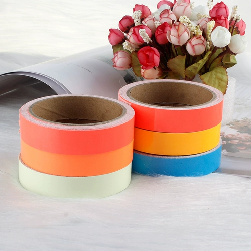 Зеленая супер яркая лента, флуоресцентная наклейка, переключатель