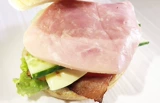 Юрунская свиная квадратная ветчина нарезанные кусочки 1 кг выпечка бургера, захватывая сэндвич с бутерброд
