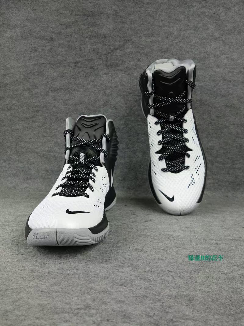 nike zoom hyperfuse 2014 黑白 实战篮球鞋