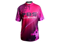 Quần áo thể thao bowling chuyên nghiệp PBS áo sơ mi bowling chơi quần áo màu tím quần áo the thao nam mùa hè