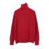 2019 Mùa đông nam chính đơn giản áo len giản dị nam nửa áo len cổ lọ Áo len đáy quần màu đỏ đỏ vàng - Hàng dệt kim
