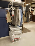 Ikea, вешалка, коробочка для хранения, белая система хранения