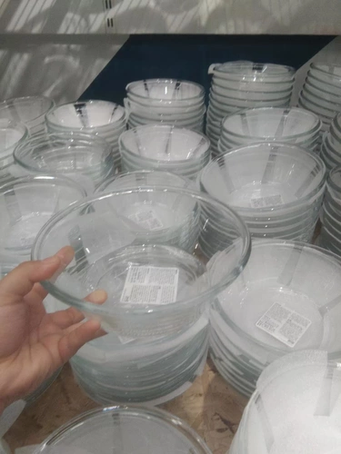 Ikea wuxi ikea invemic покупка вадана миска, прозрачная стеклянная чаша для салата для сервировки салата