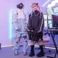 Часть места японской группы ACDC Harajuku Game Over Jacket Шорты T