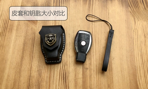 Mercedes Benz, ключи от машины, ключница, кожаная барсетка ручной работы, чехол, воловья кожа, из натуральной кожи