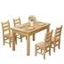 Bàn ăn đặt ghế nhà đơn giản kinh tế bàn ăn căn hộ nhỏ bàn ăn hình chữ nhật gỗ thông bàn ăn - Bàn bàn học liền giá sách Bàn