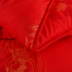 Lớn màu đỏ đám cưới quilt siêu mềm chà nhám đám cưới đám cưới quilt mùa đông là lễ hội thêu lõi, đặc biệt cung cấp Quilts