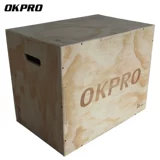 Okpro Three -In -Один деревянный джемпер тренировочный прыжок для прыжков, прыжок, всеобъемлющее бокс -коробочка для дровяной коробки