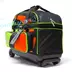 PYRAMID mới bánh xe nhỏ bánh xe đôi lever đôi túi bóng đôi bóng túi bowling bag 2 túi bóng màu xanh lá cây orange Quả bóng bowling