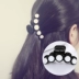 Hàn Quốc chuối clip dọc clip kiểu tóc đuôi ngựa kẹp tóc Hàn Quốc phiên bản của vương miện tóc phụ kiện dọc thẻ trượt kích thước nhỏ lớn đồ cột tóc Phụ kiện tóc