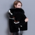 Lông nữ đoạn ngắn 2018 mùa thu và mùa đông Haining lông một cừu cắt coat Hàn Quốc phiên bản của lỏng áo khoác mỏng áo lông cừu uniqlo Faux Fur