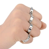 Укрепление обороны волка обороны Wolf Titanium Steel Stainless Steel Women's Spike Ring