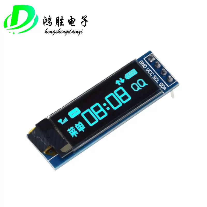 Дисплей OLED 0.91 дюйма модуль IIC 12832 LCD экран совместим с 3.3V-5V