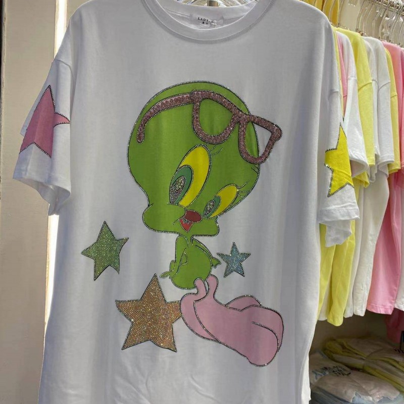 Little White Green Duckwhite Short sleeve T-shirt female 2021 new pattern summer Korean version Self cultivation Show thin have cash less than that is registered in the accounts Undershirt jacket tide A590
