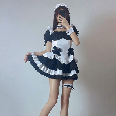 taobao agent Miracle Nuan Nuan COS clothing chocolate maid costume Lolita Lolita big guy cosplay conjoined skirt full set