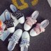 Li Kinh Thánh với cùng một màu trắng giày nhỏ nữ sinh viên Hàn Quốc phiên bản của Harajuku ulzzang giày ins có thể bước vào gót giày vải Plimsolls
