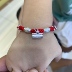 Baby Baby Baby Sterling Silver Bell Bracelet Red Rope Vòng tay may mắn Vòng tròn sơ sinh Quà tặng trăng tròn - Vòng chân lắc chân vàng trắng Vòng chân