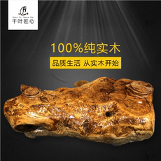 Резной журнальный стол 根雕茶几茶桌茶台功夫茶海阳台小茶几树根茶桌整体鸡翅木茶桌