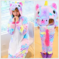 Stars Tianma Rainbow Tianma Unicorn Cặp đôi động vật Phim hoạt hình Xiêm Bộ đồ ngủ những kiểu đồ bộ may đẹp