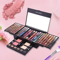 Bảng phấn mắt Makeup Makeup Blush Khỏa thân Trang điểm cho người mới bắt đầu Bền hoàn toàn tự nhiên Set 190 Màu Piano Case phấn mắt novo