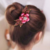 Retro nơ chèn lược Hàn Quốc kẹp tóc kẹp tóc bóng đầu hoa hoa rhinestone tóc chải tóc phụ kiện tóc - Phụ kiện tóc bộ dây buộc tóc cho bé gái Phụ kiện tóc