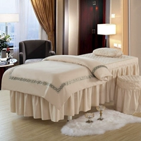 Vẻ đẹp châu âu trải giường bốn bộ của đơn giản ren massage SPA trải giường vẻ đẹp salon nguồn cung cấp cao cấp trải giường tùy chỉnh mua khăn trải giường spa