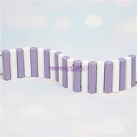 Сиреневый, белый, 6×50см