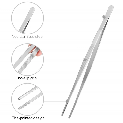 Прохладная новая Yiyi Утолщение 12 -дюймовая профессиональная западная плоская плоская пищевая еда 304 Грейт из нержавеющей стали из нержавеющей стали