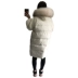 2018 mùa đông chống mùa Hàn Quốc ulzzang lớn cổ áo lông thú xuống áo khoác nữ phần dài lỏng lẻo trên đầu gối xuống kích thước lớn triều