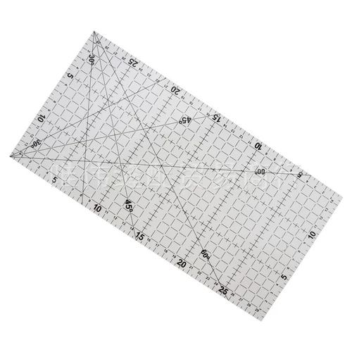 Новая точная резка выделенная специальная лоскутная линейка, фиксированная линейка шва с колесным ножом, используется для использования линейки резки