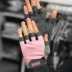 CCS phòng tập thể dục thể thao màu hồng găng tay phụ nữ mặc thở dày thiết bị cưỡi hành động xe đạp nửa ngón tay găng tay