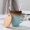 Retro đơn giản nghệ thuật cốc Nhật Bản với nắp muỗng gốm cốc cà phê cốc trà cốc nước cốc cốc mờ - Tách bình thủy giữ nhiệt