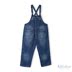 Kiddielove Nhật Bản Mua sắm Trẻ em Mặc BRANSHES Denim Jumpsuit Bib Quần short 19aw - Quần jean chân váy trẻ em Quần jean