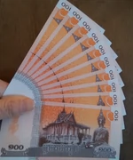 Tiền giấy Campuchia mới 100 Riel 10 tờ với một số tiền giấy kỷ niệm Đông Nam Á sưu tập tiền xu