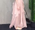 Viss vàng 2018 nữ mùa hè mới hồng sling xù cánh tay dây đeo váy voan chic kỳ nghỉ ăn mặc 	váy rút eo	 Váy eo cao